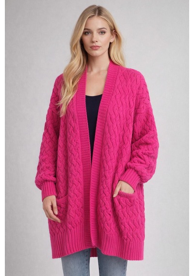 Yasmin Kadın Giyim Aksesuar Kadın Hırka Pembe