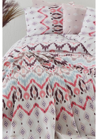 Cotton Life Tek Kişilik Nevresim Takımı Astec Pembe