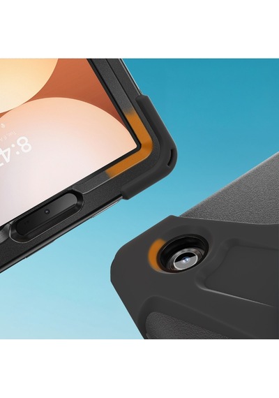 Galaxy Tab A11 Plus Uyumlu 11" Tam Koruma Sağlayan Defender Silikon Şok Emici Tablet Kılıfı Arka Kapak