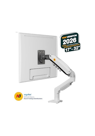 North Bayou Nb F80 Profesyonel 17-32 Inch Monitör Standı 2026 Versiyon Beyaz