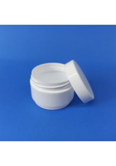 50 Adet 25 Ml Beyaz Renk Mini Boş Pomat-Krem-Kozmetik Kutusu