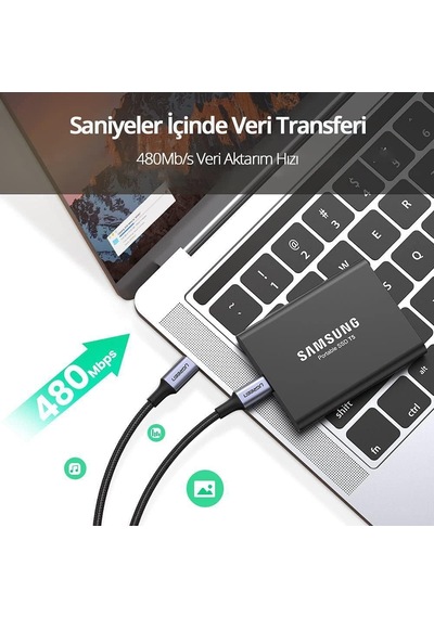 Type-c To Type-c 100 W Hızlı Şarj Ve Data Kablosu 1.5 Metre Standart