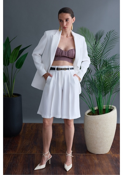 Rebellion Phontom Cut Pants Beyaz