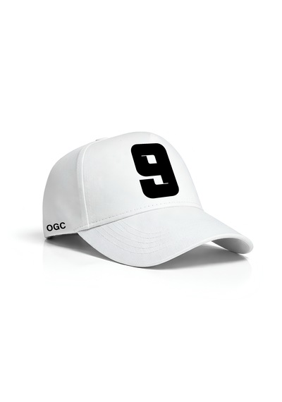 Ogc 9 Sayısı Unisex Şapka Beyaz