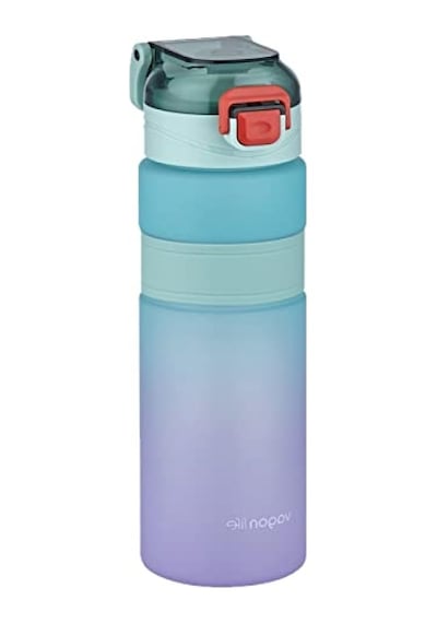 800ml Kaydırmaz Silikon Gövde Motivasyon Su Matarası