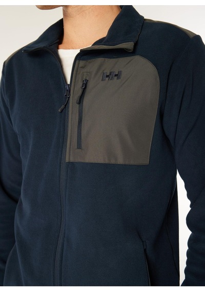 Düz Lacivert Erkek Polar Sweatshırt Hh..12009 Helly Hansen Block Fullzı-9822 Navy