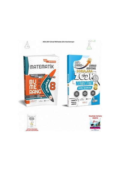 Günay 8. Sınıf Lgs Matematik 2 Kitaplı Başarı Seti Set 045