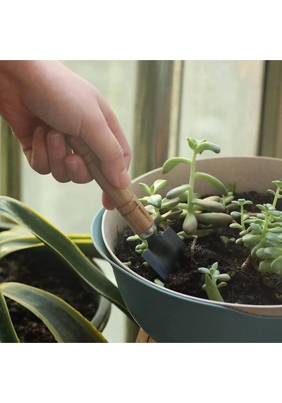 3 Lü Mini Bahçe Kamp Seti Kürek Tırmık Çapa El Aletleri Saksı, Balkon Ve Çiçek Dikim Bahçe Malzemeleri