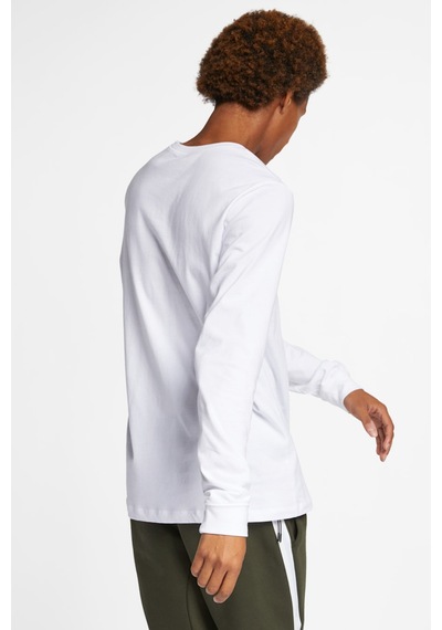 Nike Nsw Club Tee Erkek Uzun Kollu Spor Tişört Beyaz