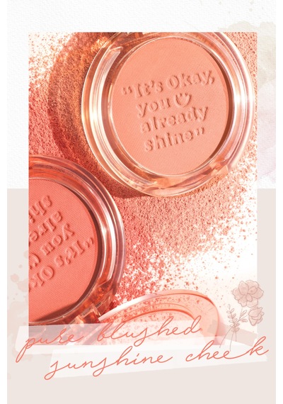 Peripera Pure Blushed Sunshine Cheek 07 Milky Peach