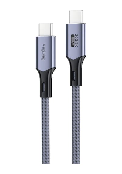 100w 5a Usb3.2 Gen 2 20 Gbps 8k 60hz Type-c Görüntü Şarj Ve Data Kablosu 3 Metre