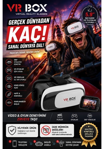 3d 2 Sanal Gerçeklik Gözlüğü 3dvr