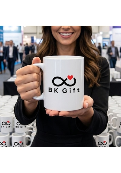 Bk Kurumsal Promosyon Logolu Beyaz Kupa Bardak 10 Adet Logo Baskılı Beyaz Kupa Bardak