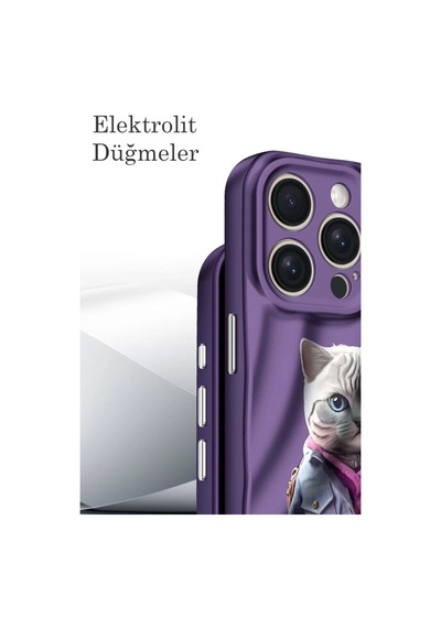 Apple İphone 14 Pro Kılıf Crew Desenli Kapak - Galata Kulesi