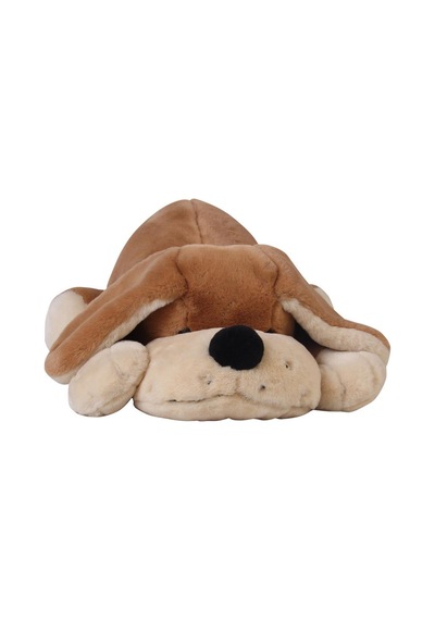 Yatan Köpek Kahve Peluş 45 Cm
