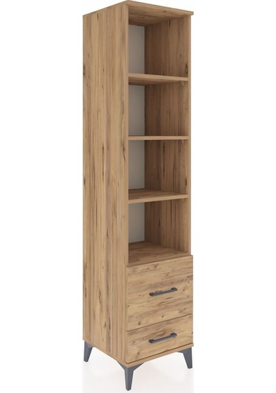 Hyperion Dolap 4 Raflı 2 Çekmeceli 44x44x195 Çam-çam Atlas Çam