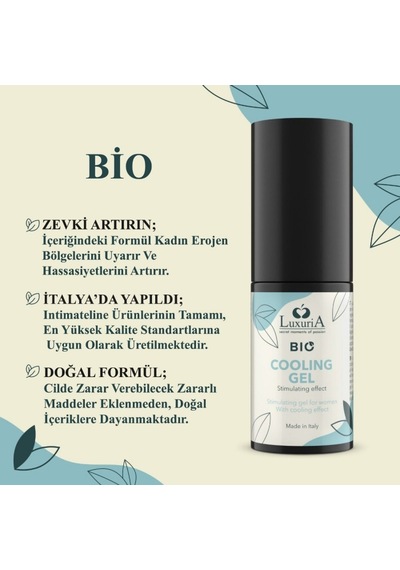 İntimateline Luxuria Bıo Cooling Gel 30 Ml Kayganlaştırıcı Jel