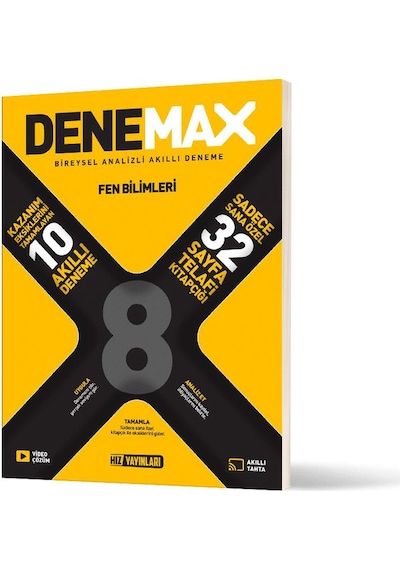 Denemax 8. Sınıf Fen Bilimleri 10 Lu Akıllı Deneme