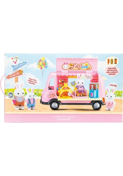 Bay Dreamy Mini Tavşan- Fast Food Karavanı Oyun Se