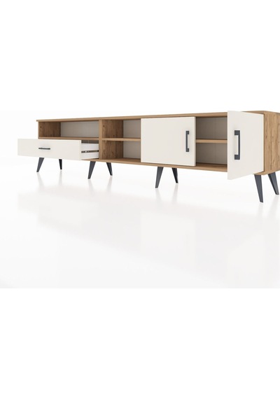 Arges Tv Ünitesi 3 Raflı Tek Çekmeceli 2 Kapaklı 220x30x51 Çam-aytaşı Aytası/aytası - Atlas Çam Arges Tv Ünitesi 3 Raflı Tek Çekmeceli 2 Kapaklı 220x30x51 Çam-aytaşı Aytası/aytası - Atlas Çam
