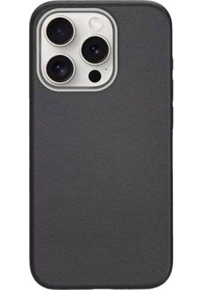 Apple Uyumlu iPhone 15 Pro Max Kılıf M-safe Şarj Özellikli Pu Deri Zore Adora Kapak Siyah