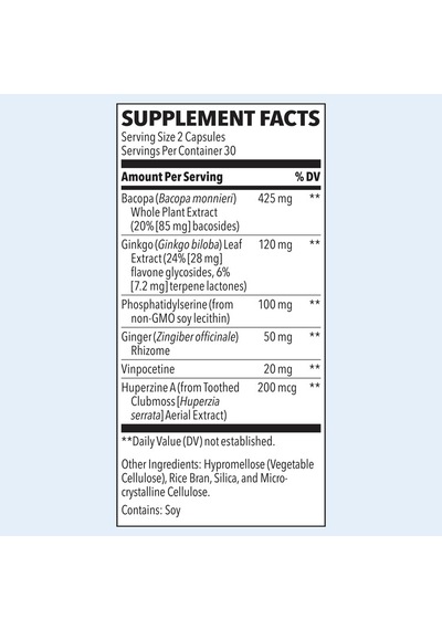 Clari - T / 5 İn 1 60 Kapsül. Phosp., Ginkgo Biloba , Huperzine A, Vinpocetine &. Bacopa