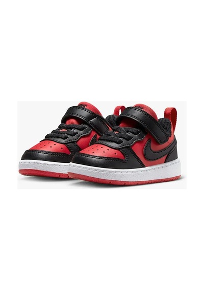 Nike Siyah - Kırmızı Bebek Yürüyüş Ayakkabısı Dv5458-600 Court Borough Low Td