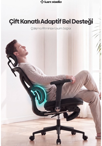 Braga Ergonomik Çalışma Koltuğu - Siyah