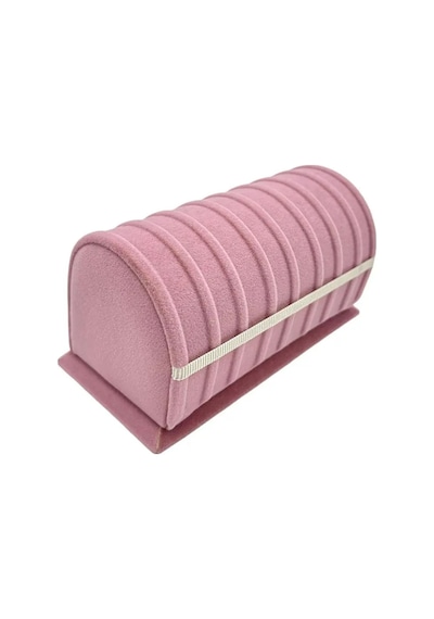 Bileklik Tesbih Ve Püskül Standı Semer Model Süet Pembe Mor