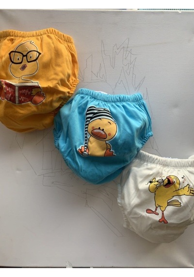 Unisex Bebek Pembe Poopess Alıştırma Külodu 3 Lü