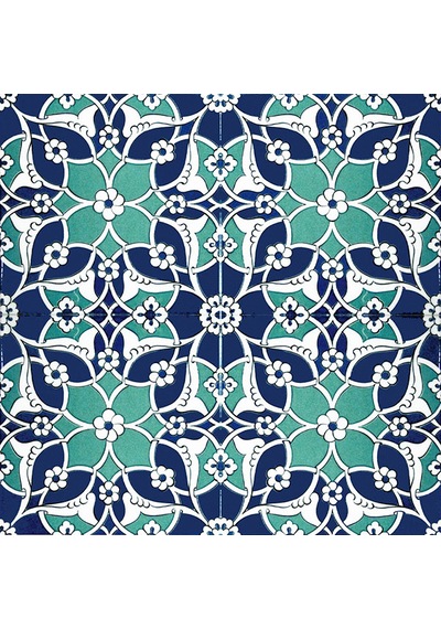 Armada Çini 20x20 Cm Ac 80 Selçuklu İznik Desen Kütahya Çini Karo