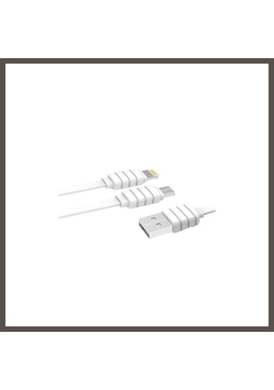 Bezos Konfulon S56 2in1 Lightning-micro Usb Kablo 1.2m 2.1a Nxrlvng Standart