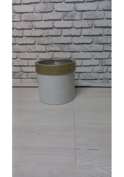 30 30 Darbuka Saksı Şık Tasarım Gold Kemerli