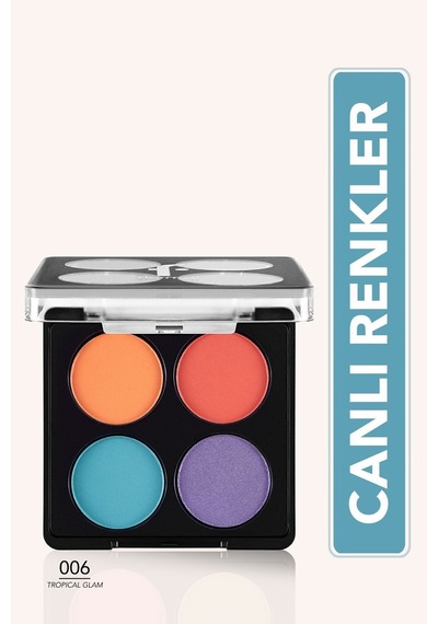 Flormar Mat & Işıltılı Far Paleti - Color Eyeshadow Palette - 006 Tropical Glam- 8682536051200