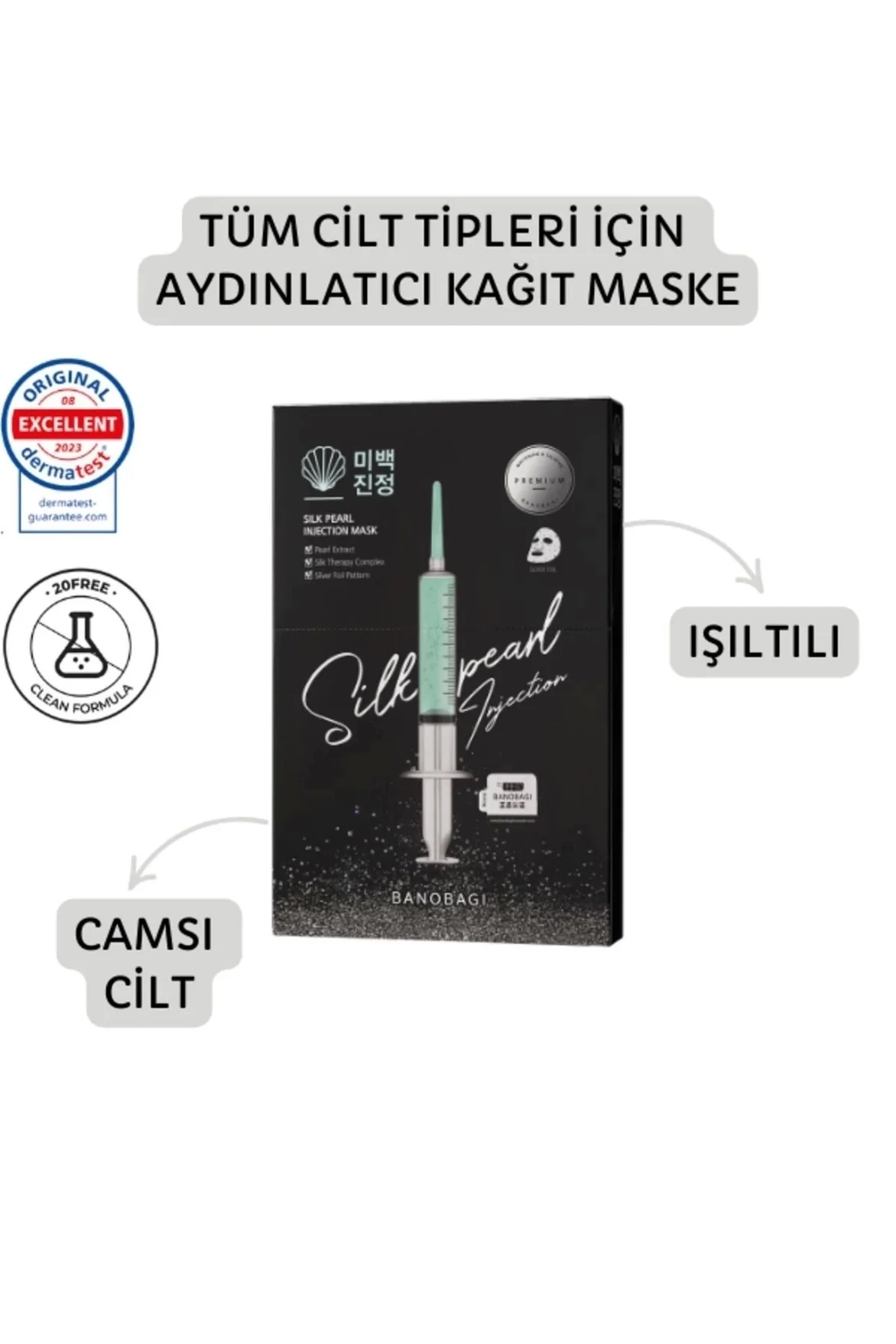 Silk Pearl Booster Mask Cam Cilt Etkili Işıltı Veren Maske