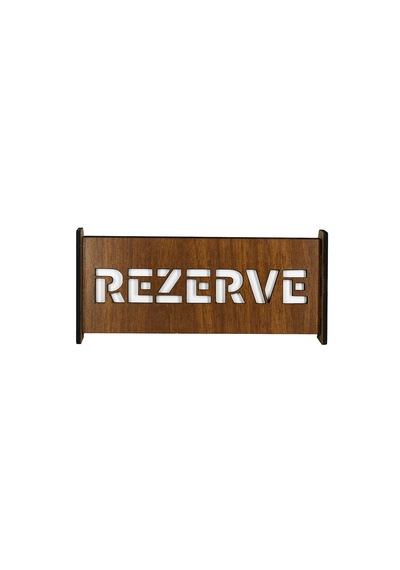 Ahşap Kafe & Restoran Rezerve Levhası
