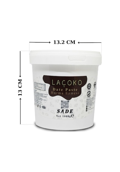 Laçoko Kova Şekersiz Katkısız Vegan Doğal Hurma Ezmesi Hurma Dolgusu Hurma Püresi 1 KG
