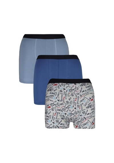 Alaturka Erkek Boxer Karışık Renk 3'lü Paket Set -bxr2000 Model-2 Model2