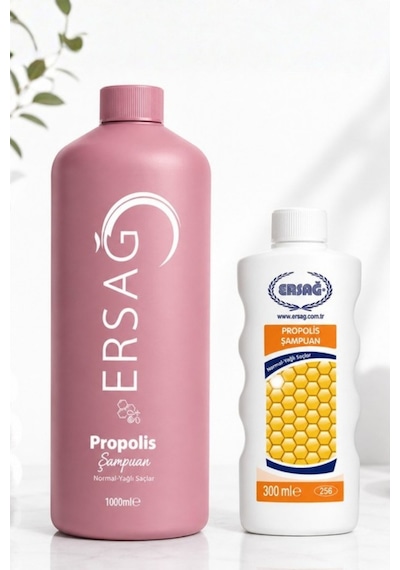 Ersağ Aparatlı Normal ve Yağlı Saçlar için Propolisli Şampuan 1 L