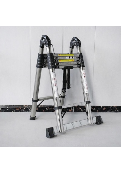 Master 504335 Paslanmaz Çelik A Tipi Teleskopik Merdiven 440 Cm