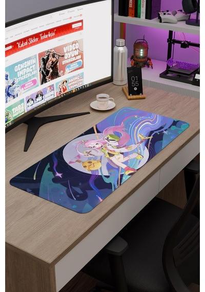 Aino Genshin Impact Anime Oyuncu V2 - 70x30 Xl Gaming Mouse Pad Fare Altlığı