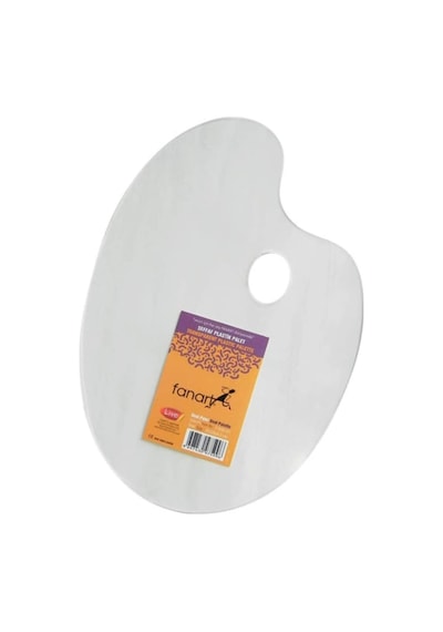 Fanart Academy Şeffaf Oval Palet 24X34 CM