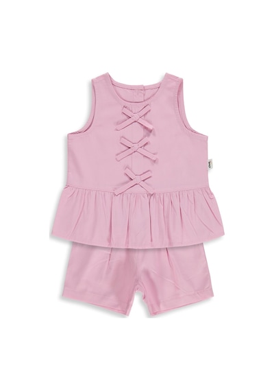 Civil Baby Çiçek Nakışlı 6-18 Ay Takım - Pembe