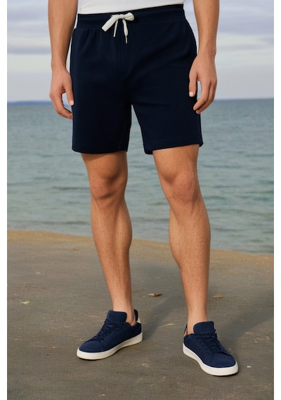 Elemge Pamuklu Erkek Koyu Lacivert Casual Şort Yan Cep Bağcıklı Regular Fit Kalıp Boru Paça Bermuda 2 Iplik Elemge Pamuklu Erkek Koyu Lacivert Casual Şort Yan Cep Bağcıklı Regular Fit Kalıp Boru Paça Bermuda 2 Iplik