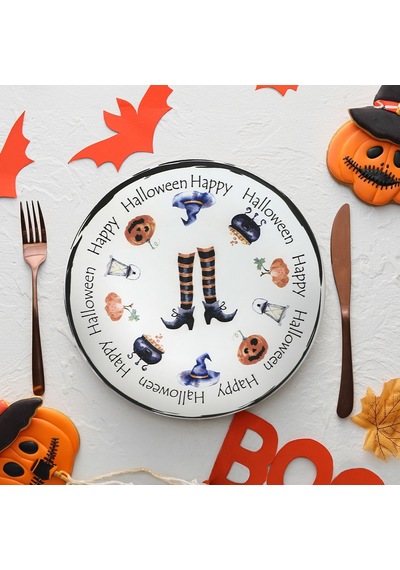 Keramika Halloween Happy Servis Tabağı 26 Cm 19950