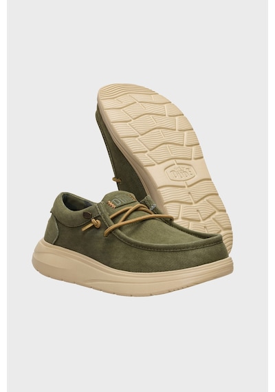 Hey Dude Wally Comf Worn Twill Makosen Ayakkabı Erkek Ayakkabı 45113-3bn Haki