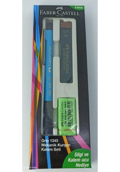 Faber Grip 1345 Sky Blue 0.5mm Kalem-silgi-uç Sky Blue