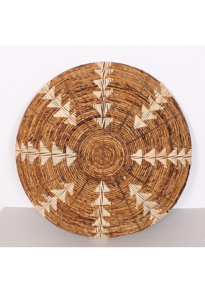 Kaunos 75 X15 Cm Çap- Doğal Abaka Duvar Tabağı