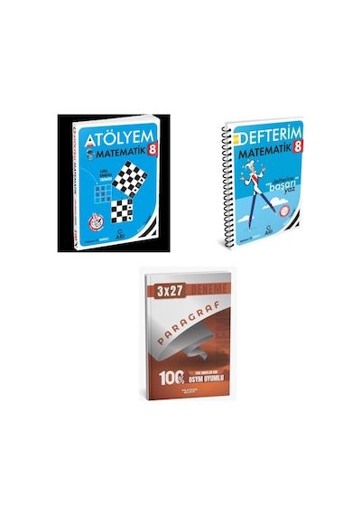 2027 Arı 8. Sınıf Matemito Matematik Atölyem Soru + Defterim Konu + Anla Kazan Paragraf Deneme 3'lü Set