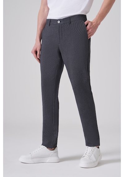 Morven Erkek Lacivert Trend Slim Fit Lastikli Pantolon 26ms003021200 Lacivert